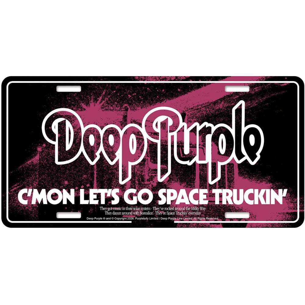 Deep Purple - Space Truckin' Metalen wandbord - Zwart/Multicolours